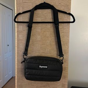 Supreme Puffer Side Bag Black